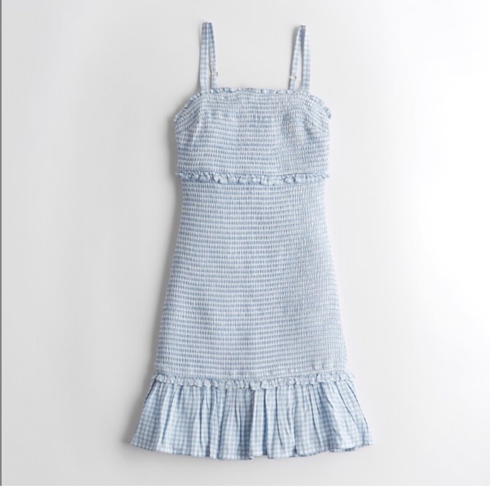 Hollister Blue Gingham Sundress